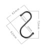 Meiyea 10pcs in Pack S Shaped Hooks Hanging Hooks Hangers