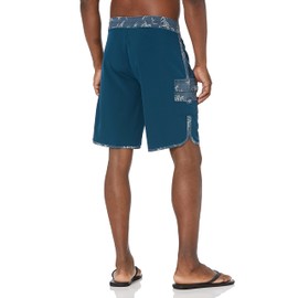 BILLABONG Pantalones Cortos estándar 73-Lineup Pro para Hombre, 4 vías, Rendimiento elástico, 19 Pulgadas, Azul Marino/Flor y Brillo, 31