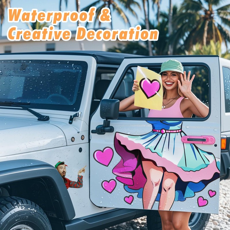 TransOurDream Sublimation Sticker Paper-10 Pcs 100% Glossy Clear Waterproof Sublimation