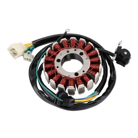 GOOFIT 12 Coil Motorcycle Magneto Stator Motor Accessories Replacement for CBX250 2004-2010 CBF250 2004-2009