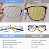 AQWANO 4 Pack Computer Reading Glasses Blue Light Blocking Lightweight