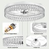 Franjulia 20" Ceiling Fans with Lights and Remote,Dimmable,6-Speed,Bright