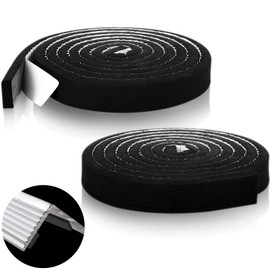 2 Pcs Metal Roofing Universal Vented Ridge Closure Strips 2 W x 15' l (30'l Total) Roof Panel Closure Self Adhesive Felt Tape Waterproof Windproof Seal for Metal Panels Insulation Weather Barrier