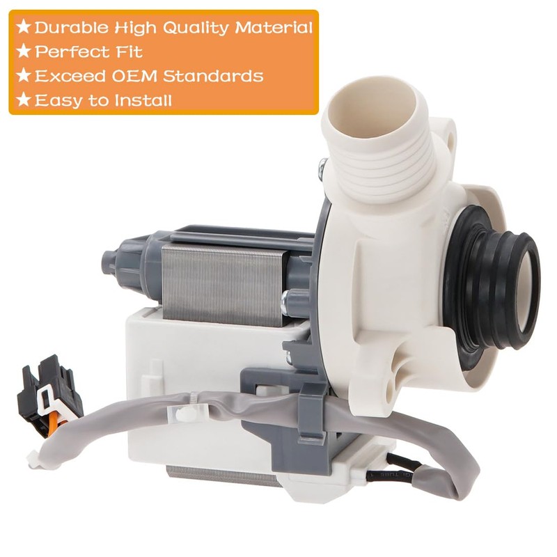 290D1201G001 Washer Drain Pump by SupHomie - Compatible with GE