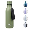 Insulated Water Bottle with Strap,18 oz Double Wall Stainless Steel