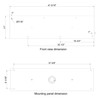 Six Pendant Light Linear Canopy Accessory Light Kit, 41-5/16 inch