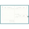 Taschenkalender türkis 2026 - Bürokalender 10,2x14,2 - 1 Tag auf