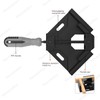 Housolution 90 Degree Corner Clamp for Carpentry Welding Right Angle