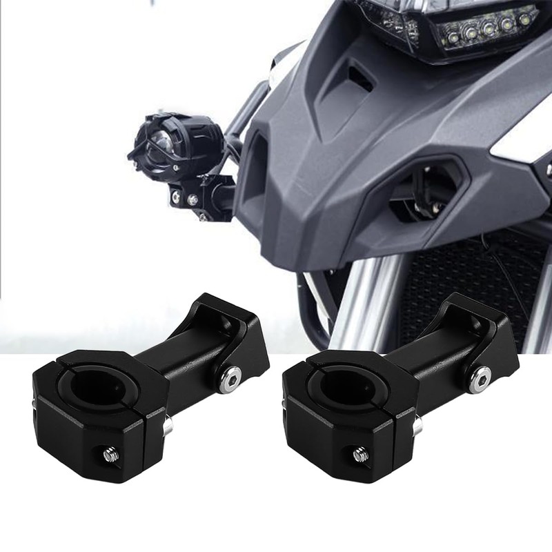 Laroal 2 Pcs Spotlight Mounting Brackets Motorbike Spotlight Brackets Aluminum