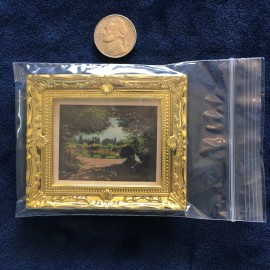 Unbranded AirAds Dollhouse 1:12 miniature wall decor framed painting replica #21