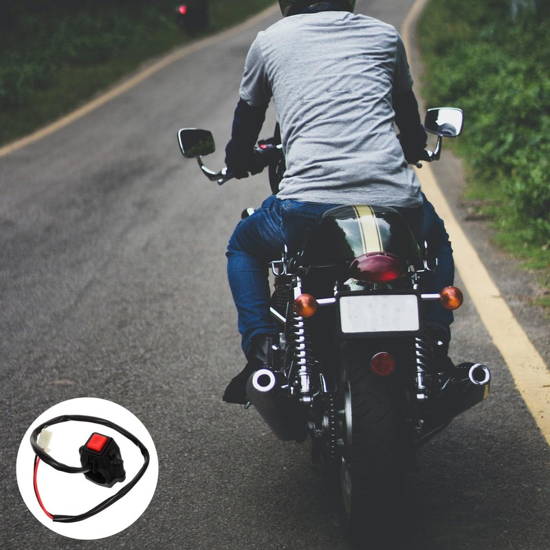 ULTECHNOVO Remote Motorcycle Starter Horn Function Easy to Install Handlebar