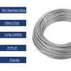 hannger 3/16 Stainless Steel Cable, 100ft Wire Rope, 7X 19