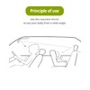 Car Seat Mirror for Rear-Facing Infant – Shatterproof, Adjustable, Wide