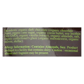 UD_Next Organics Organic Dark Chocolate with Almonds Case of 6 4 Oz Nut & Kernel Snack
