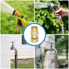 Garden Hose Quick Connector 3/4 Inch GHT, Solid Brass No-Leak