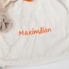 Sigikid Cuddle Blanket Dragon with Embroidered Name Grey One Size