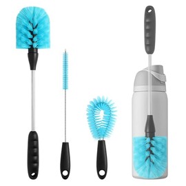 Bottle Brush, Pack of 3 Long Bottle Brush, Cleaning Brush for Bottle Cleaner, with Straw Brush and Cleaning Brush Bottle