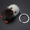 Adorable Genuine Mink Fur Duckling Keychain - Ethically Sourced, Available