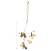 Creative Co-Op 7' H Metal Leaf & Acrylic Bead Ornament,