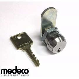 medeco Set of (2) Medeco High Security Cam Locks,5/8 Inch Body Length with (5) Keys