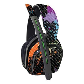 MightySkins Carbon Fiber Skin Compatible with Astro A10 Headset - Splatter | Protective, Durable Textured Carbon Fiber Finish | Easy to Apply, Remove, and Change Styles | Made in The USA