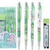 SHIDESHIN 4PCS Cute Cartoon Dinosaur Mechanical Pencils Set with Tubes