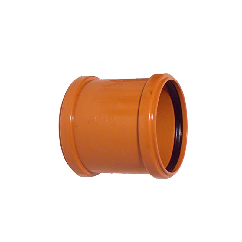 Soil Pipe 110 mm - Straight Coupler - Push-Fit -