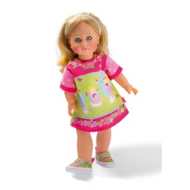 Heless 1710 - Kleid für Puppen im Blumenfee-Design oder mit Dornröschen-Print, 1 von 2 Designs (zufällige Auswahl), Größe 28 - 35 cm
