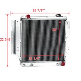 3 Row Aluminum Radiator for 1997-2006 Jeep TJ Wrangler 2.4L 2.5L 4.0L 4.2L I4 l6 GAS Radiators 1998 1999 2000 2001 2002 2003 2004 2005