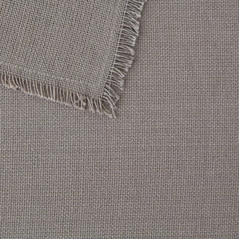 DII Everyday Collection, Fringed Solid Tabletop, Napkin Set, Gray, 6