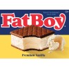 Fat Boy Premium Vanilla  Sandwich for Ice Cream Truck, Sticker Decal 7"x5"