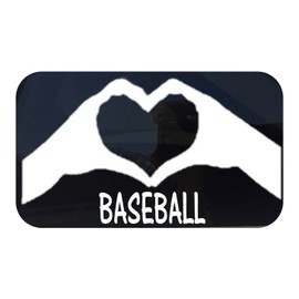 ThatLilCabin - Baseball Heart Hands AS221 8" Baseball Decal
