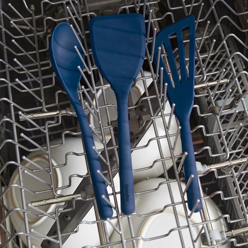 GreenPan Silicone 7 Piece Cooking Utensil Set, Ladle, Turners, Spatula,