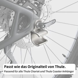 ZWEIBERG® Bicycle Trailer for ThuIe and Chariot – Tested in Germany, Stainless Steel, Bicycle Trailer Coupling