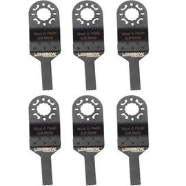 Longbow 6 Pack of 10mm Multi Tool Saw Blades Made for Makita Bosch Dewalt Power Tools