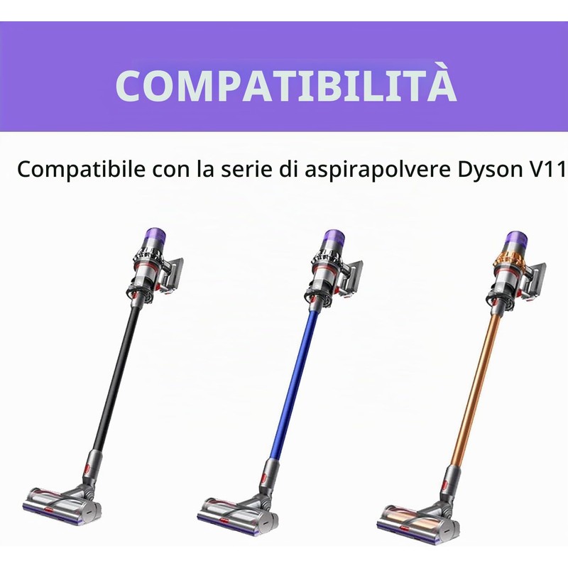 V11 Spazzola Ricambio Accessorio Compatibile con Dyson V11, Scrollbar di