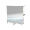 24" x 24" - 1/8" Clear Acrylic Plexiglass Mirror Sheet