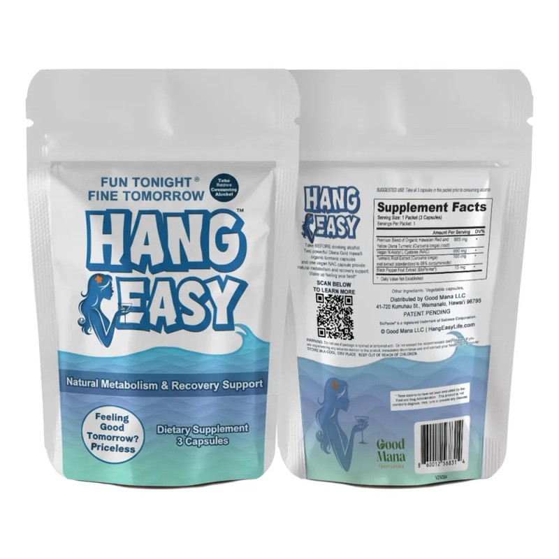 Good Mana Hang Easy Cápsulas Olena Gold Turmeric Nac