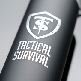 Water Bottle Made of Aluminium TS 800 ml with Carabiner Hook Aluminium Drinking Bottle with Screw Cap BPA Free 800 ml Black