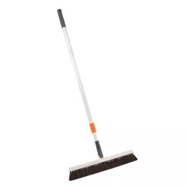 Superio 18" Horsehair Swivel Broom, Rotating Broom with Telescopic Handle