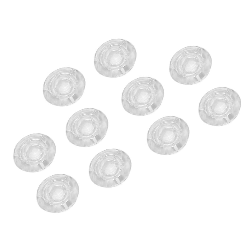 10Pcs Footswitch Toppers Clear Transparent Universal for Guitar Effects Pedal