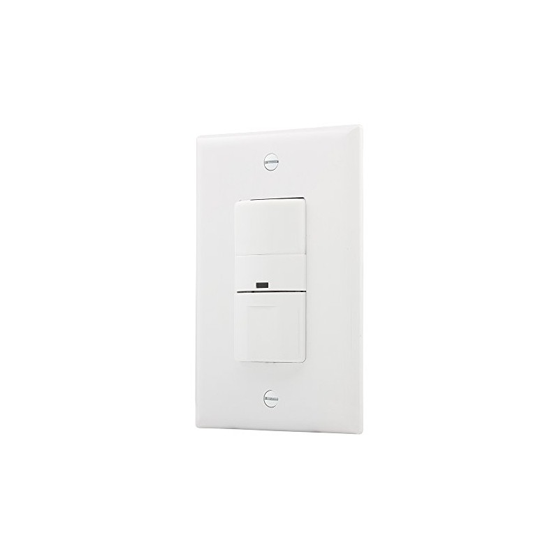 Eaton VS306U-W 600-Watt 120V Wall Mount Occupancy/Vacancy Sensor, White