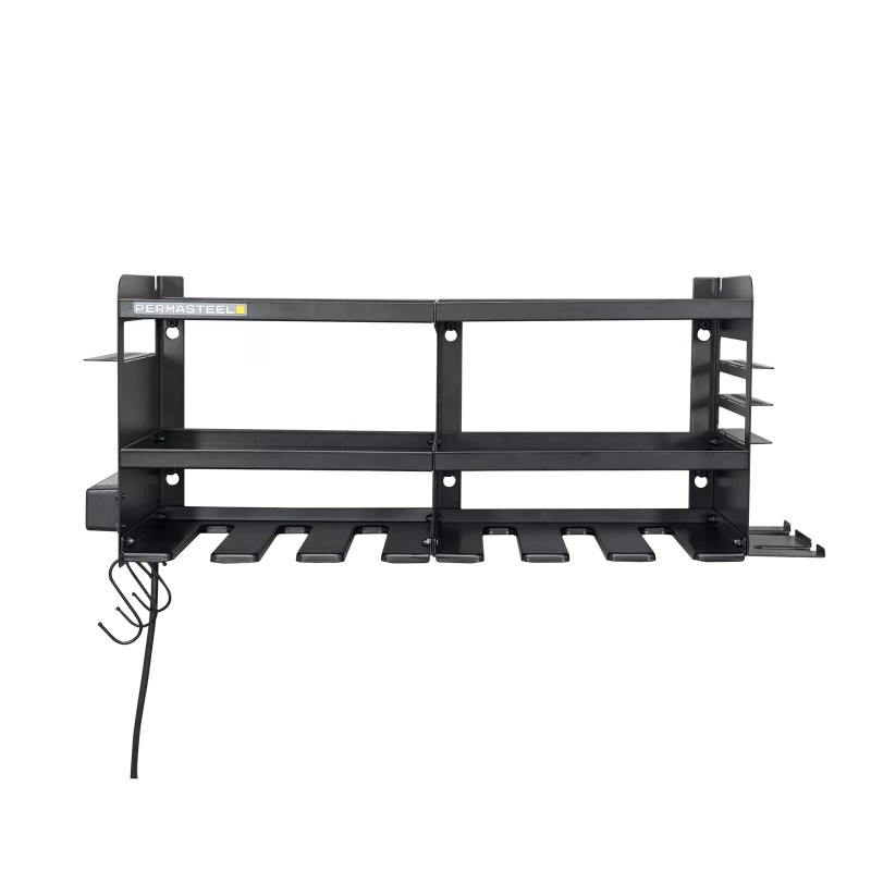 Permasteel 24.6″ 6-Bay Heavy Duty Wall Mounted Power Tool Organizer