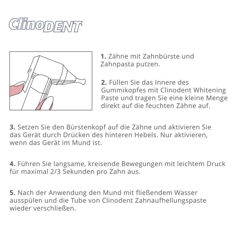 Clinodent Anti-Plaque System - Electric Gum Remover, Brightener and Plaque