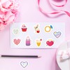Valentine's Day Foam Stickers Assorted Heart Animal Cupcake Shaped Self-Adhesive