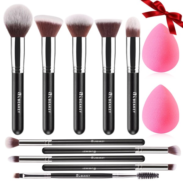 BEAKEY BEAKEY Makeup Brushes Set, Professional Foundation Eyeshadow Concealer Blush