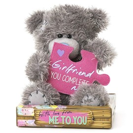 Me to You SG01W4093 6-Inch Tall Tatty Teddy with Girlfriend jigsaw Piece Bear Sits Plush Toy
