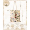 Miss Adola Aesthetic Canvas Tote Bag for Women - Flowering
