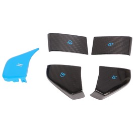 Steering Wheel Z Mode FAV Volume Button Covers Trims Stickers Replacement for Corvette C8 2020 to Present Blue