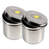 Half Moon Sanitary Dish Round Cotton Container Semi-Permanent Material, 2 Pieces / 반달 위생저 접시 원형솜통 반영구재료, 2개